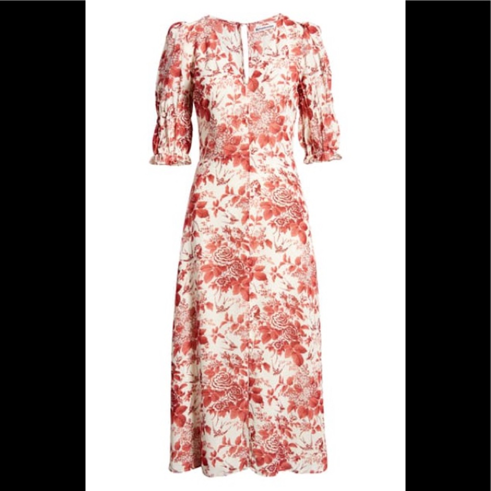 REFORMATION
Larchmont Floral Midi Dress Size 2
